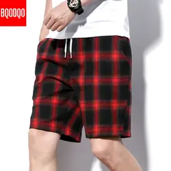 BQODQO 2019 шорты для мужчин 100% хлопок Карго короткие уличная мужские брюки однотонные японские Модные Повседневные Шорты спортивные стильные