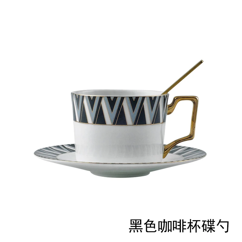 Teal black and white Bone Luxury Creative Tableware Set 6 Teal black and white Bone Luxury Creative Tableware Set 6