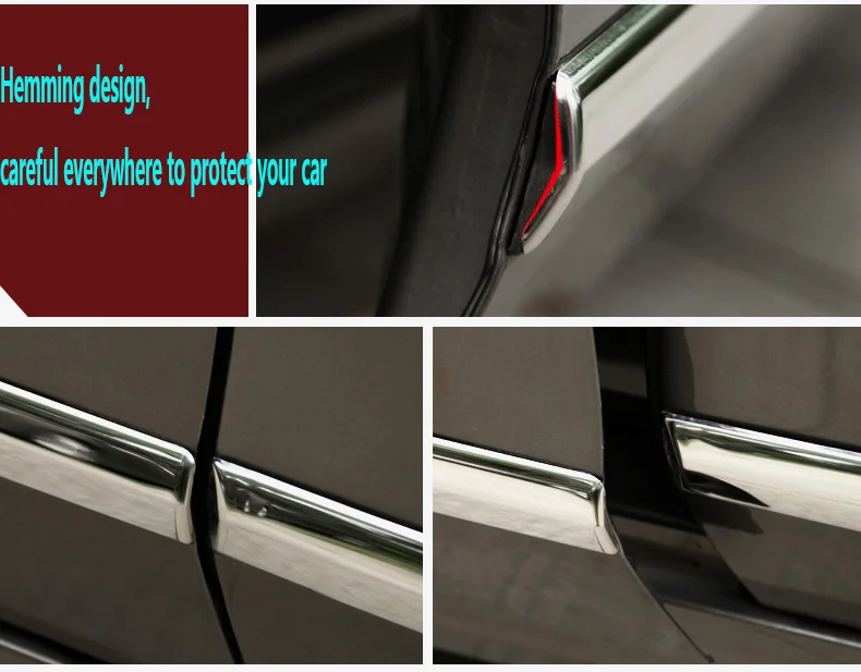 От 2012 до для nissan sylphy, отделка корпуса из нержавеющей стали, боковая прокладка для двери, декоративные аксессуары против царапин