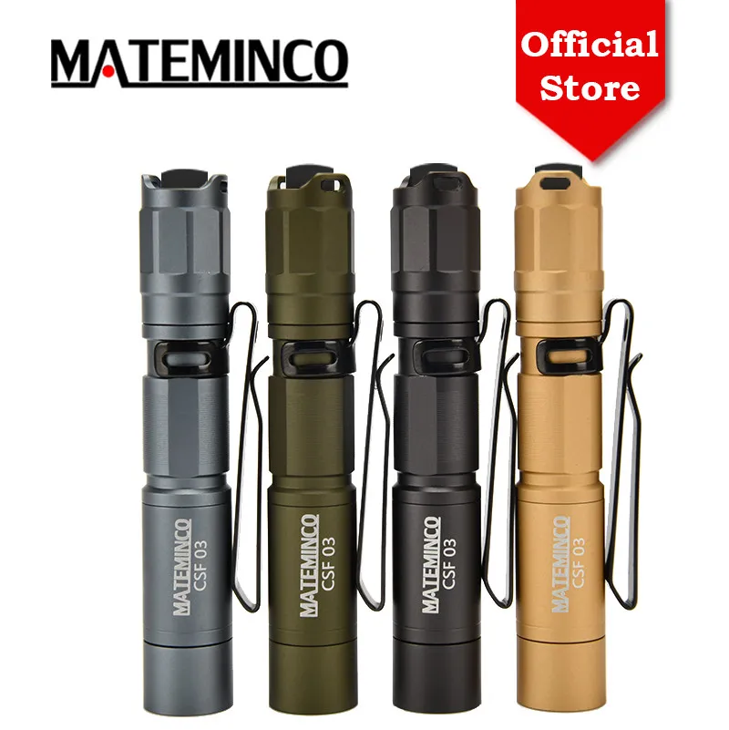 Mateminco CSF03 Mini Keychain Small Portable SST-20 378lm 10440 AAA Battery EDC Penlight Led Flashlight for Emergency | Освещение