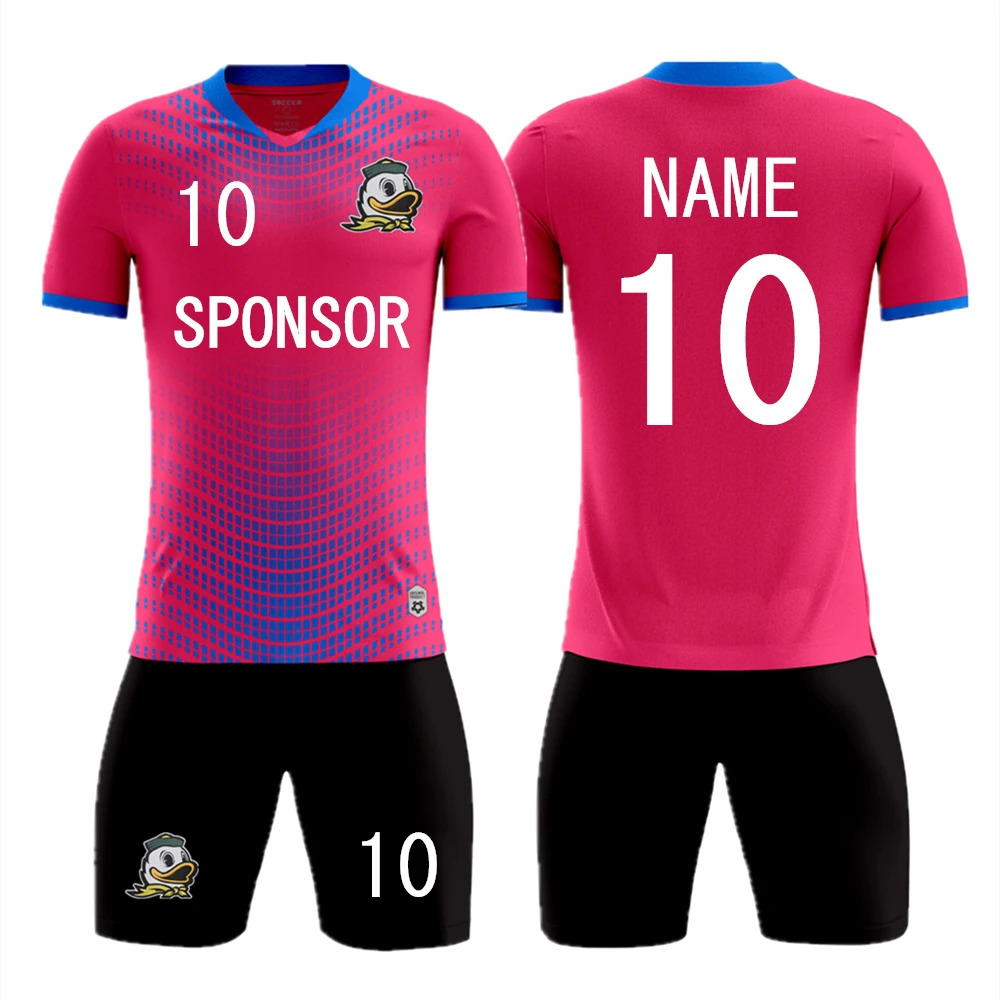 Kids Adult Soccer Jersey Set Short Sleeve Training Suit Men Women Print Football Uniforms Custom Boys Girls V-Neck Sportswear | Спорт и