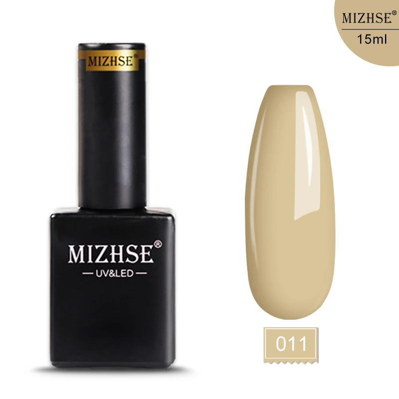 E011 MIZHSE, 15 мл, Гель-лак, УФ светодиодный лак для ногтей, для маникюра, 72 цвета, Гель-лак, Полупостоянный, отмачиваемый, УФ гель для ногтей, маникюр - Цвет: E011
