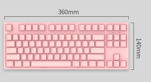 IKBC C87 TKL механическая клавиатура без ключа C87 PBT keycap cherry mx серебристый переключатель коричневая скорость без подсветки игровая клавиатура - Цвет: C200