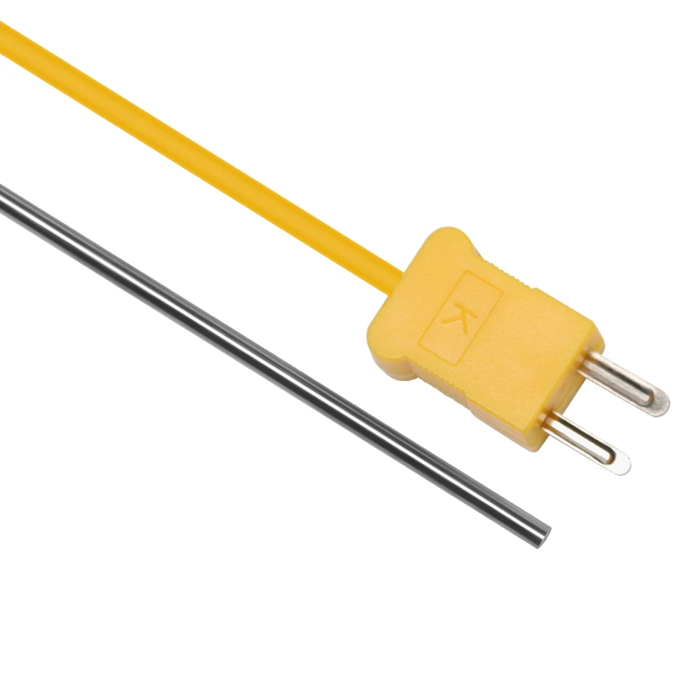 Temperature Sensor 1pc Durable 100/150/200/300/500mm K-Type Thermocouple Probe-50&deg;C to 1200&deg;C Measuring Tools with Wire Cable