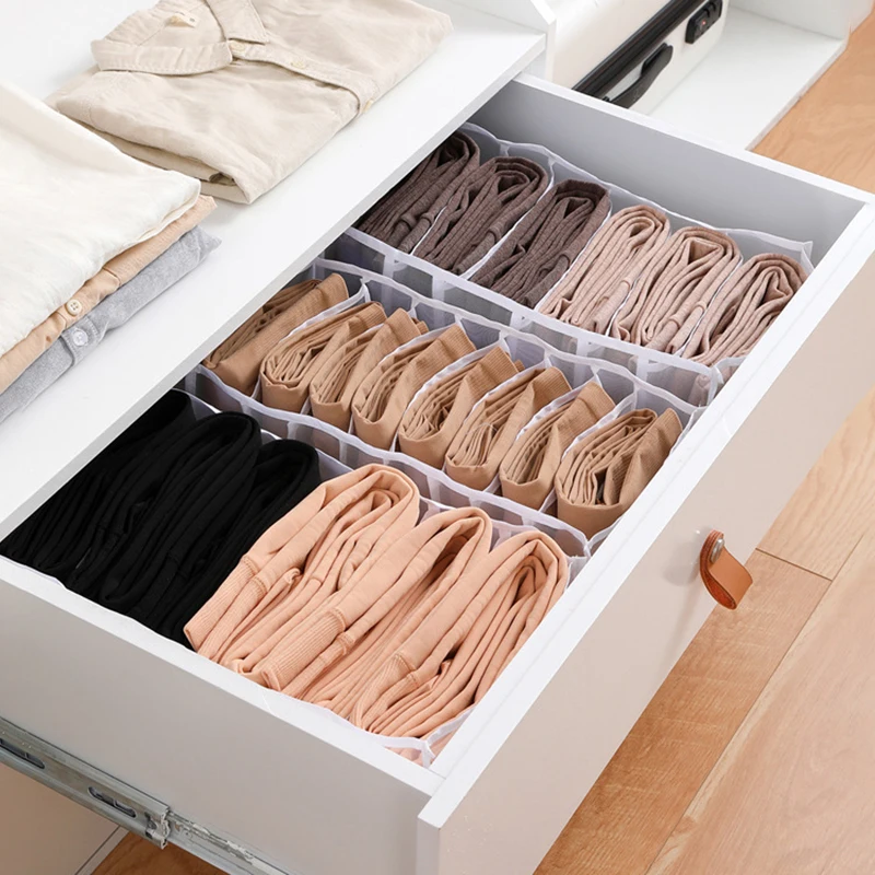 Pants Organizer Storage Box Drawer Closet Organizers Divider Boxes For Underwear Scarves Socks