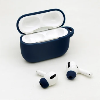 

Protective Case With Anti Slip Earphone Tips Cover Soundproof Earplugs for Airpods Pro Soft Silicone Protective Cover