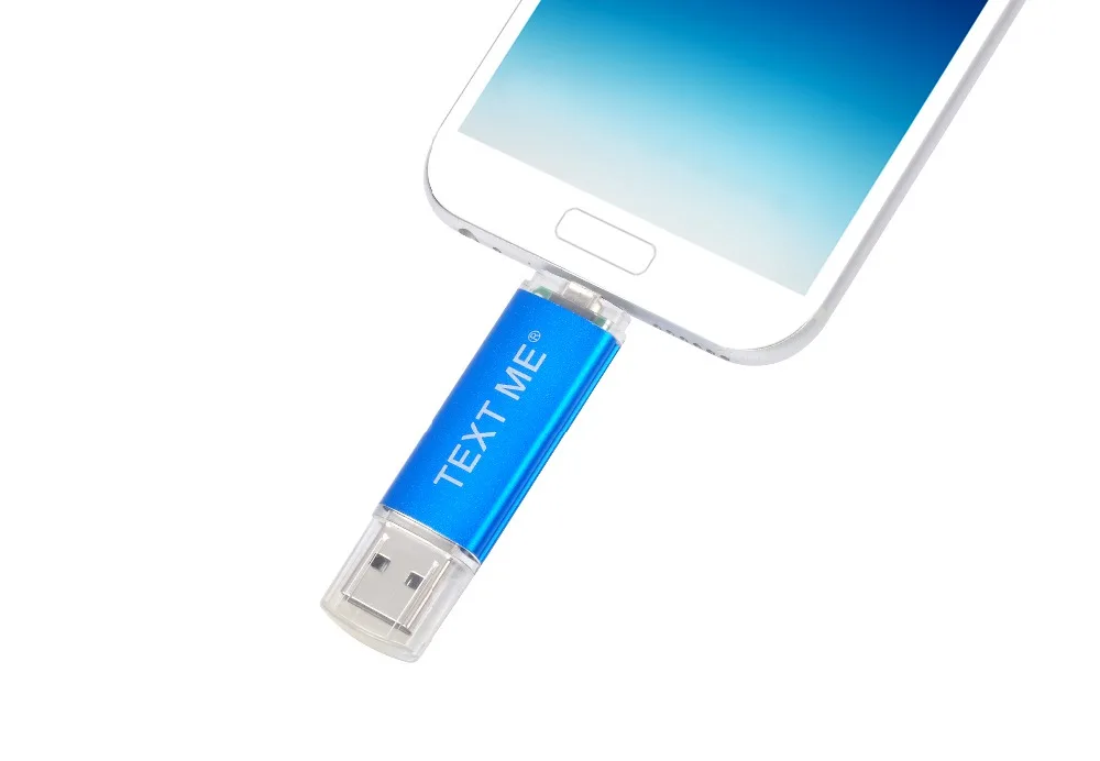 Флеш-накопитель TEXT ME OTG USB Flash Drive cle usb 2,0 stick 64G otg флеш-накопитель 4G 8G 16G 32G устройства для хранения