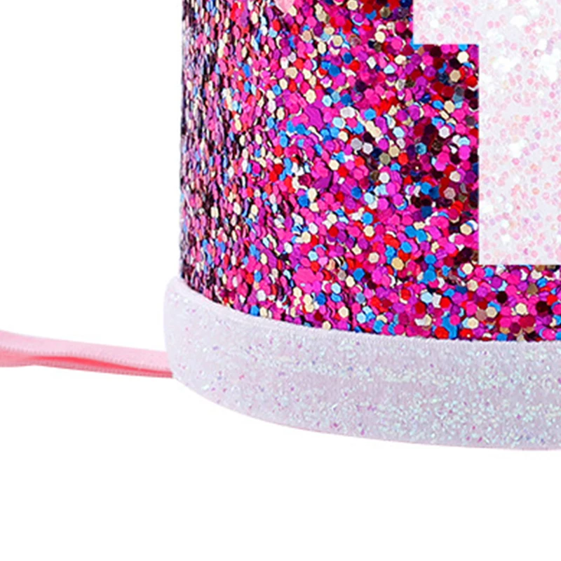 Детский аксессуар для волос с надписью Happy First шляпы вечеринки по случаю Дня