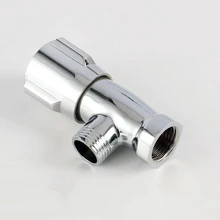 Аксессуары для ванной комнаты, заправочный клапан, треугольный клапан, угловой клапан, хромированная Полированная Латунь G1/2"