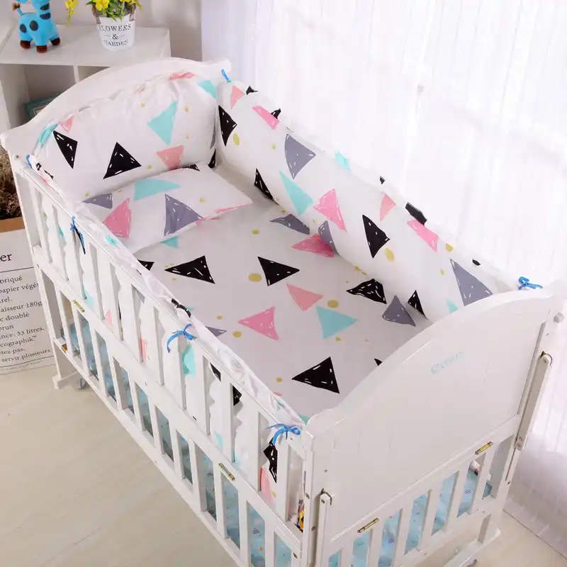 6pcs Baby Room Crib Bumper Baby Bedding Set Newborn Baby Bed Guardrail Newborns Kit Berco Cama Bebe 4bumpers Sheet Pillow Cover Bedding Sets Aliexpress