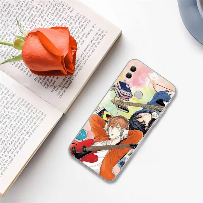 Anime Nhật Bản Cho đen Mềm Mại Ốp Lưng Điện thoại Huawei Honor xem 7a5.45inch 7c5.7inch 8x 8A 8C 9 9x10 20 10i 20i Lite Pro 