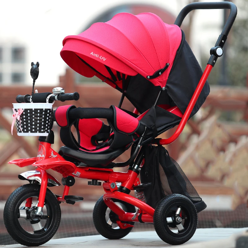 3 In 1 Baby Tricycle Bike Flat Lying 