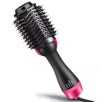 

Hair Dryer And Hair Straightener 2 IN 1 One Step Hair Dryer Volumizer Hot Air Brush Comb Curling Styling Tools Secador De Cabelo