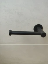 Paper-Holder Tissue Toilet Black 304-Stainless-Steel Hanging Free-Nail-Adhesive