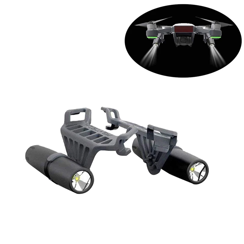 Подходит для Dji Mavic Pro-Spark светодиодный светильник аксессуары с регулируемым углом наклона маленькая вспышка светильник дистанционного Яркость ночное F светильник ing аксессуары