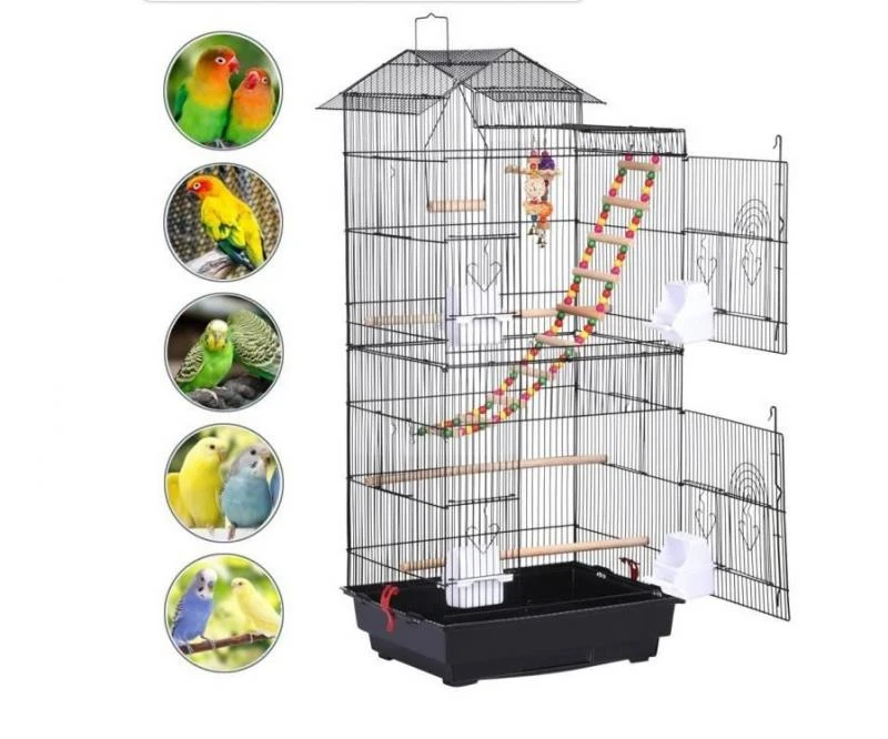 Alexander Graham Bell Begrafenis gevolgtrekking Rvs Vogel Papegaai Kooi Luxe Grote Pioen Grijze Papegaai Kooi Metalen  Fokken Grijze Papegaai Vogelkooi Nest Vogel Benodigdheden nieuwe|Vogelkooien  en nesten| - AliExpress