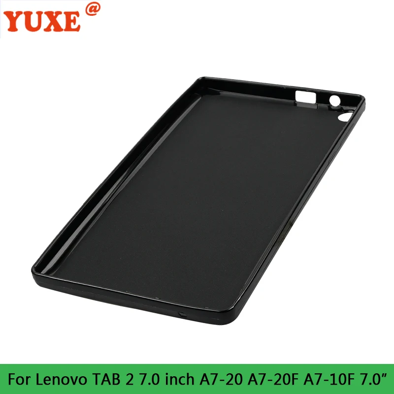 

Чехол для планшета Lenovo Tab 2 A7-20 A7-20F 7,0 дюймов Tab2 7,0 "A7-10F Funda задняя крышка силиконовый чехол из ТПУ с защитой от ударов при падении и крышка