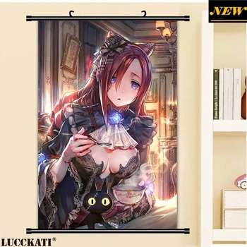 

Shingeki no Bahamut Rage Of Bahamut wings animal ears horns sexy loli cameltoe cartoon anime poster wall scroll canvas painting