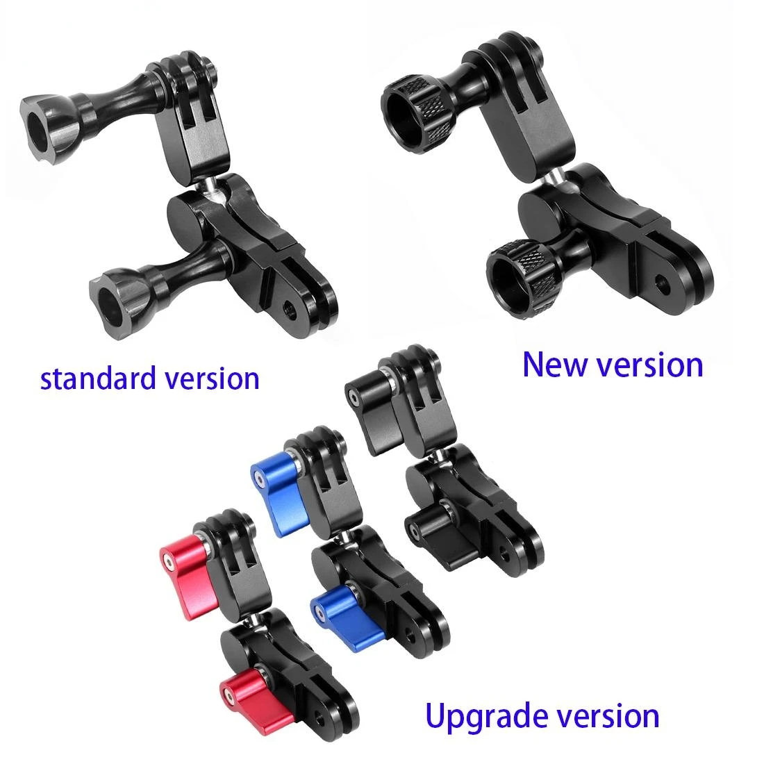 For Gopro Hero 9 8 7 360° Arm Magic Hand Extension Adapter Swivel Joint Helmet Tripod Mount CNC  for DJI Osmo Action Camera Acc