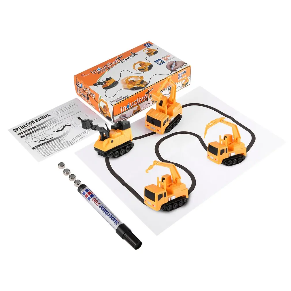 

Magic Car Mini Pen Toy Inductive Vehicles Cars Model Series Puzzle Follow Draw Line Toys for Children Boys Kids Funny Toys