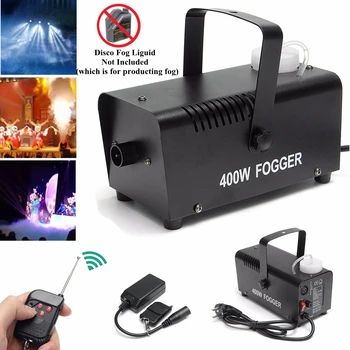 

Mini LED RGB Wireless 400W Fog Smoke Mist Machine Effect Disco DJ Party Christmas with Remote Control LED fogger