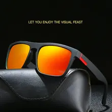 Износостойкие и гибкие Мужские поляризационные солнцезащитные очки красочные пленки спортивные модели солнцезащитных очков упругая краска Pc оправа очки