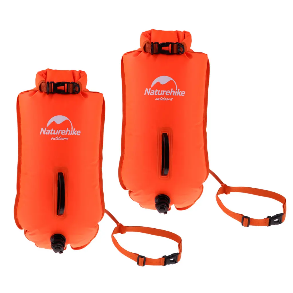 2x Waterproof Floating Bag Swim Buoy Safety Flotation Device For Open