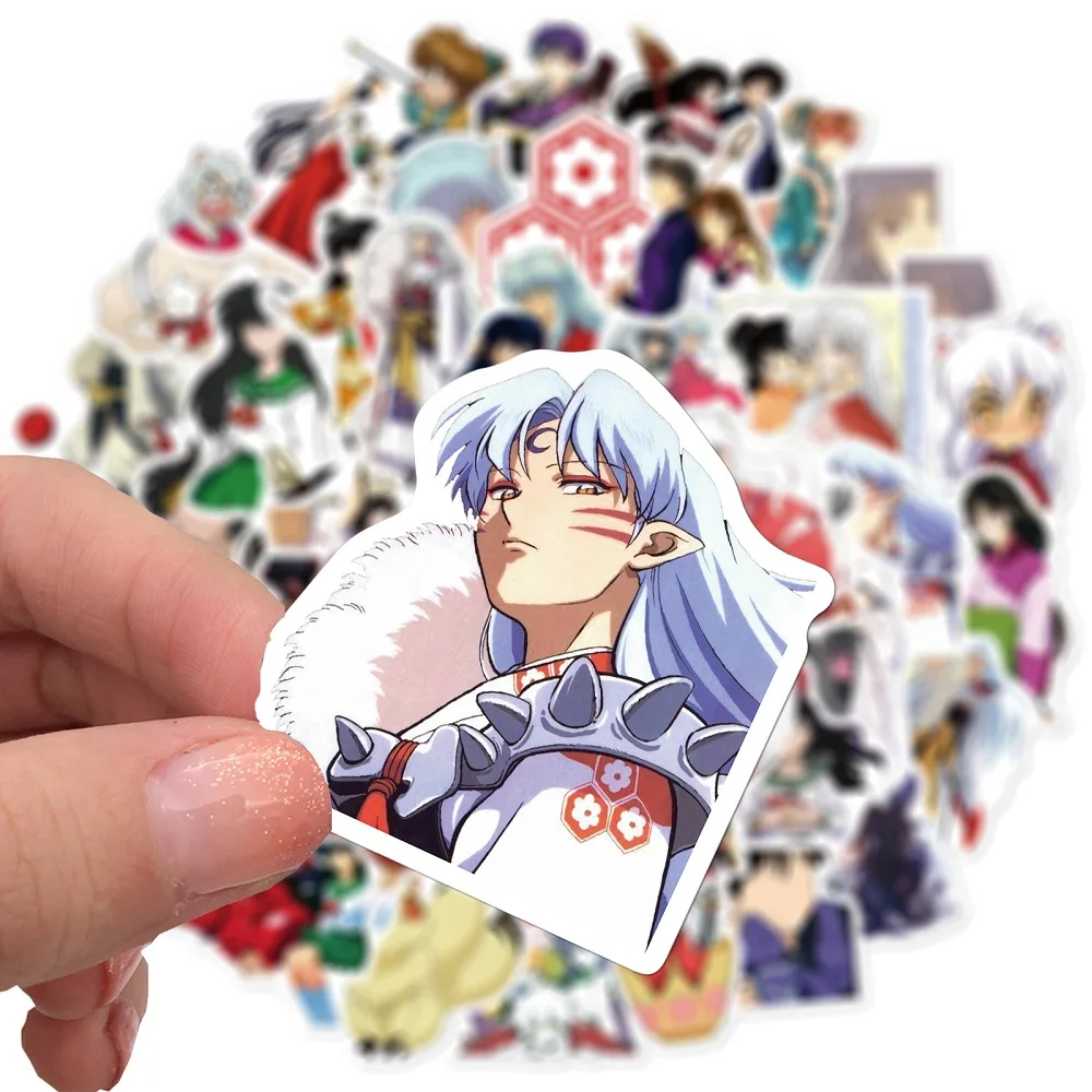 50 шт. мультфильм японское аниме наклейки Inuyasha водонепроницаемые милые для