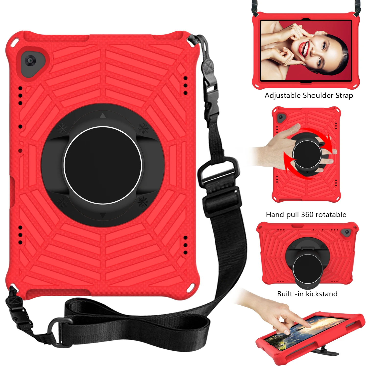 Kids Strap Case for Lenovo Tab M10 TB-X505F TB-X505L TB-X605L TB-X605F 10.1