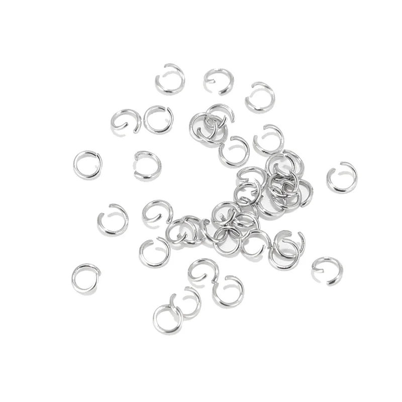 200pcs Rvs Open Ring 3.5mm 4mm 5mm 6mm 7mm 8mm 9mm ringetjes DIY Sieraden Maken Connector Accessoires Ring Bevindingen