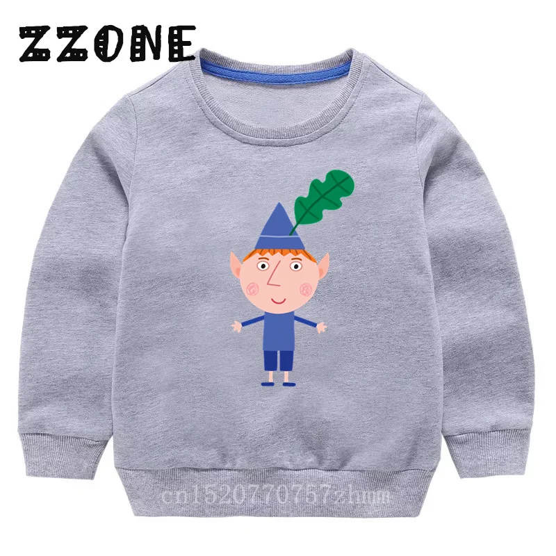 kids sweatshirts New Spring Autumn Baby Girls Sweatshirts Ben and Holly Kingdom Cartoon Cute Kids Hoodies Children Pullover Tops Boys Clothes hoodie for girl Hoodies & Sweatshirts