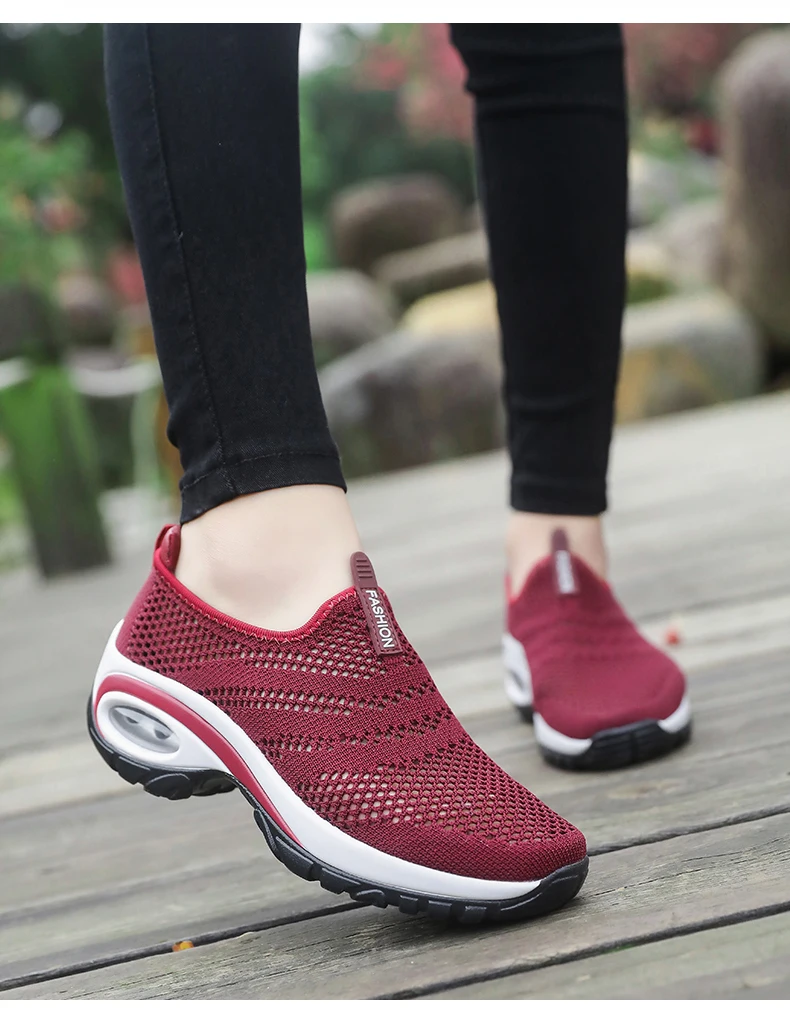 Женская теннисная обувь; Tenis Plataforma; кроссовки; Zapatos De Mujer; спортивная обувь для фитнеса; устойчивые кроссовки без застежки; женская обувь