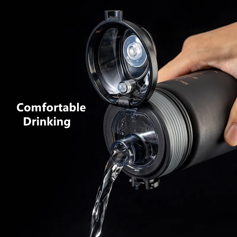 Water Bottle Sports Tritan Material 650ml 1000ml 1500ml Cycling Climbing Gym Fitness Drinking