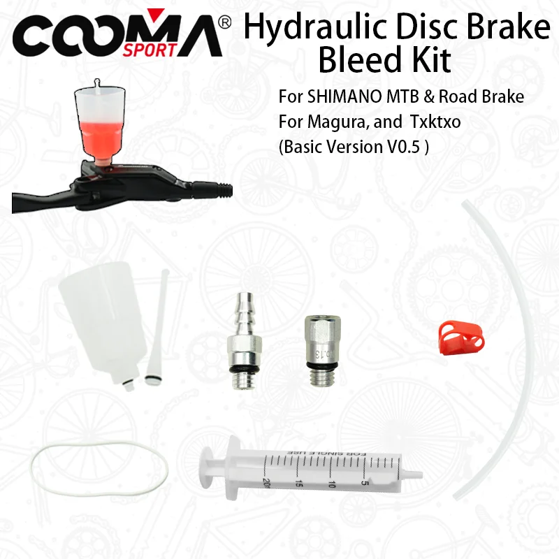Hydraulic Brake Bleed Kit For Shimano Txktxo Hydraulic Brake, Mineral
