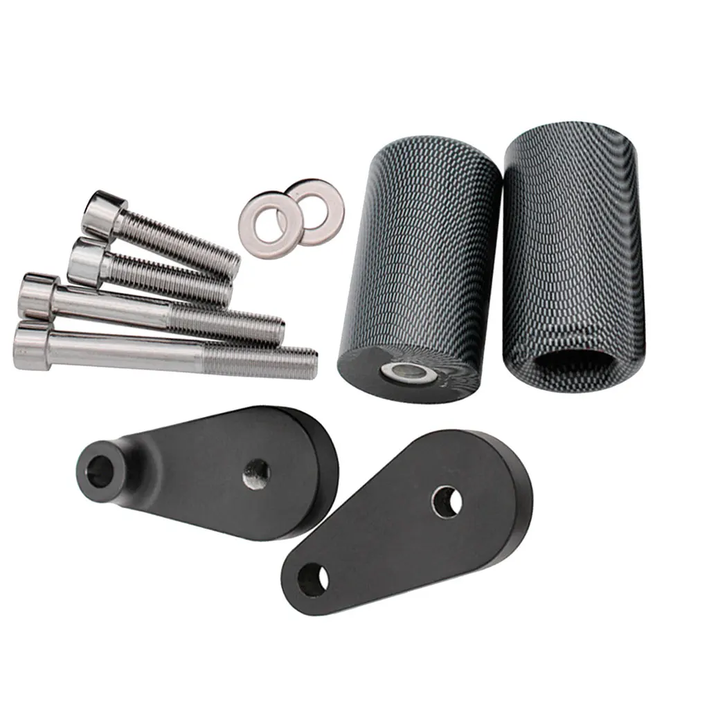 Carbon Fiber Набор для защиты рамы мотоцикла для Kawasaki ZX-10R 2004-2005 - Цвет: Carbon Fiber