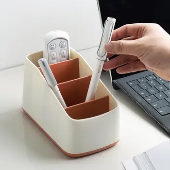 

multi-function penholder Desktop debris Storage Box with Division for Office Home Living Room Remote Control desk organizer