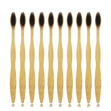 10 шт. бамбуковая зубная щетка es ручная зубная щетка мягкая зубная щетка для взрослых es разные цвета мягкая щетина