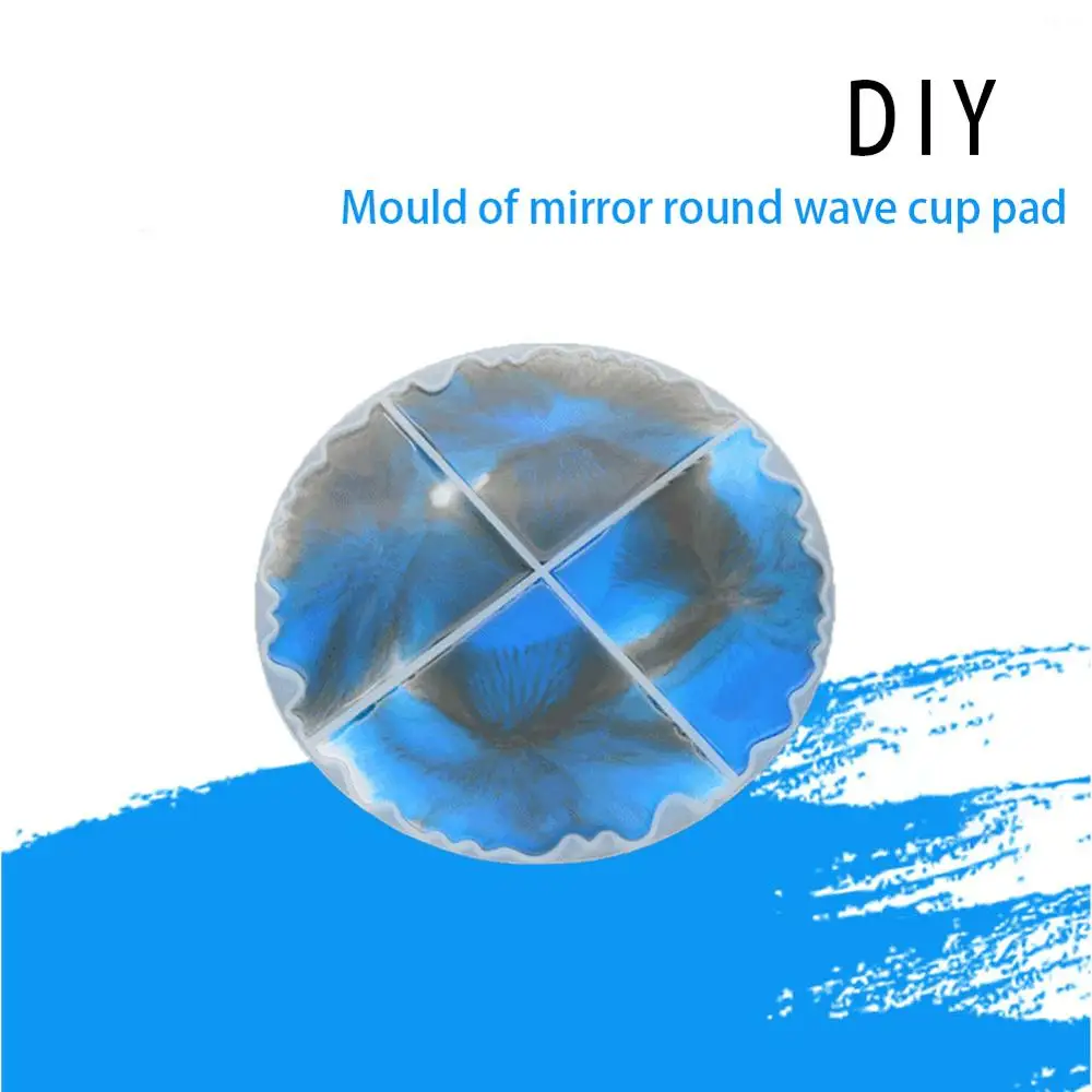 DIY нерегулярные волны Coaster плесень украшения дома смолы силиконовые формы ювелирных изделий Аксессуары