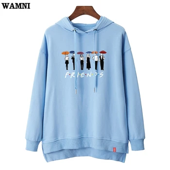 

WAMNI Friends Hoodies Sweatshirt Harajuku Print Autumn Funny Pullovers Sweatshirt Kawaii Unique Hooded Good Friend Accessories
