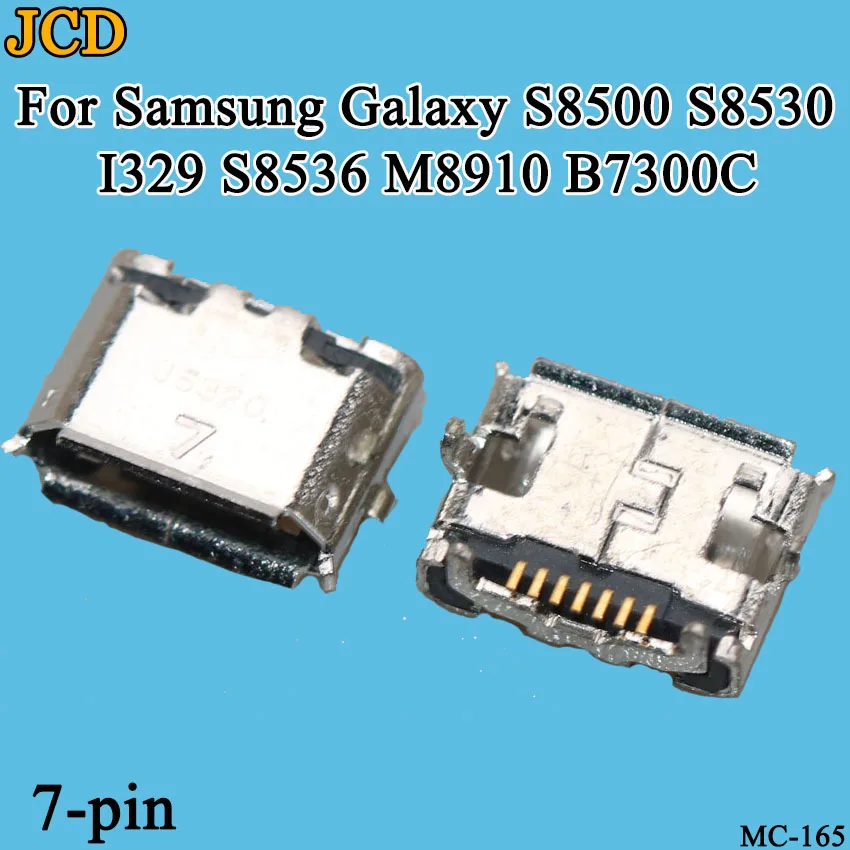 

JCD 2PCS/Lot For Samsung Galaxy S8500 S8530 I329 S8536 M8910 B7300C USB Charging Port Connector Charge Jack Socket Plug Dock