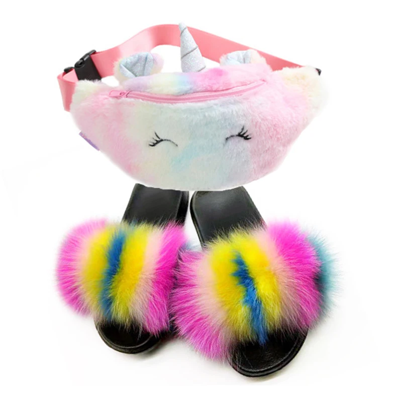 Детские тапочки детские пушистые летние сандалии детская плюшевая забавная