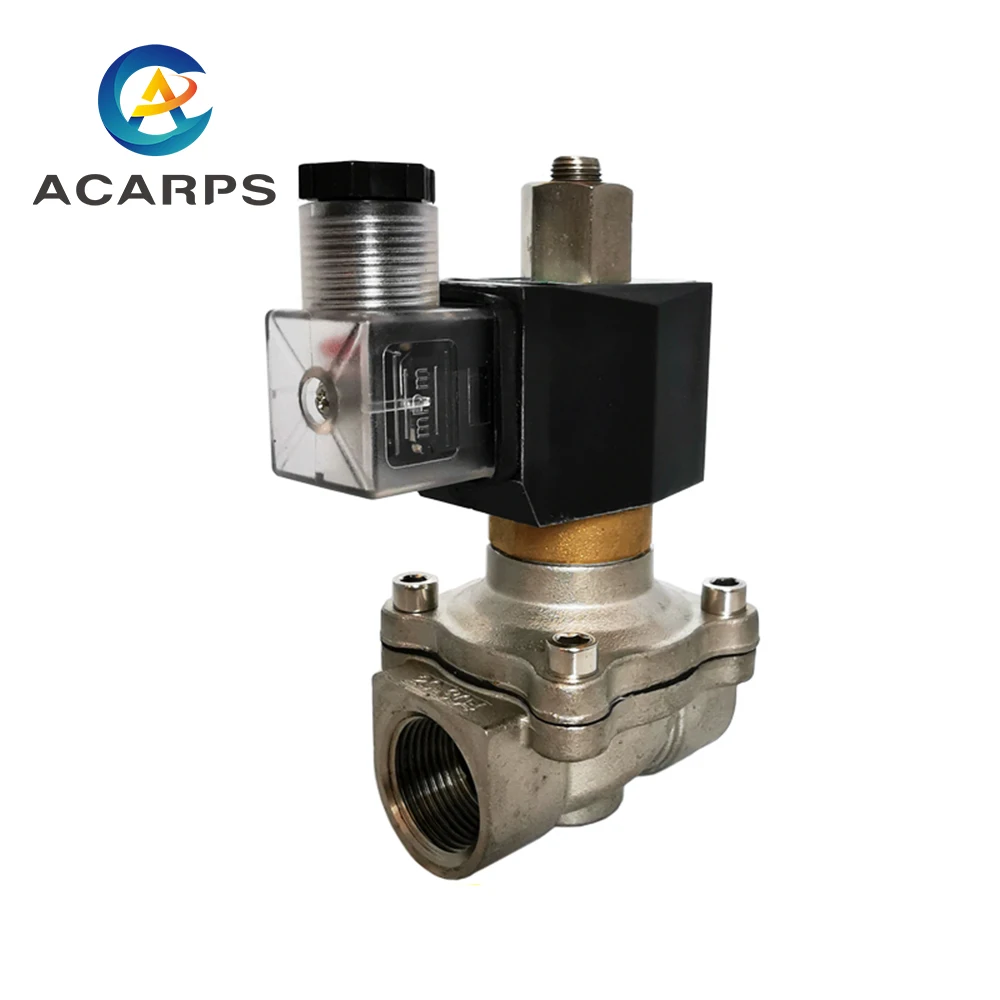 24v Aço Inoxidável 2 Vias Ação Direta para Óleo e Gás 24v aco inoxidavel 2 vias acao direta para oleo gas 03