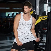 Muscle MEN'S Vest Sports Running for Basketball Training Modal Printed BOY'S Vest Sleeveless Shirt Cross Border