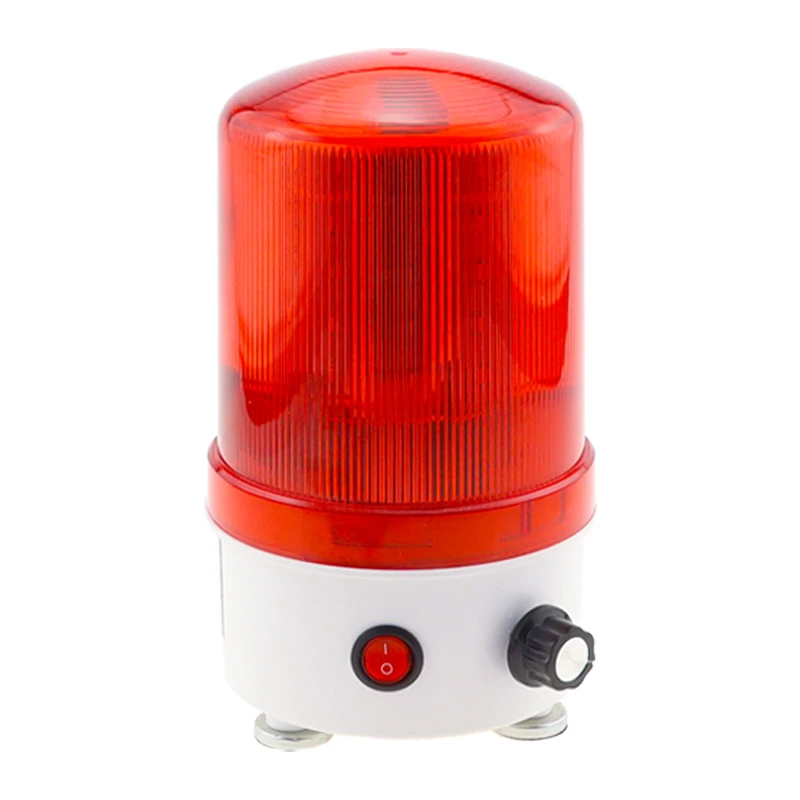 New sound and light alarm 220v24v12v rotary warning light adjustable volume led sound and light integrated alarm indicator light