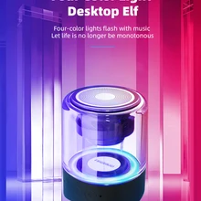 Новейший портативный TWS беспроводной Bluetooth динамик 2в1 Магнитный светодиодный динамик с цветными огнями аудио поддержка мобильного телефона вызов