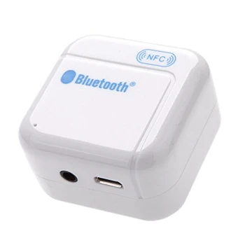 

Audio Stereo Music Receiver For NFC Phone Sound System Wireless NFC Enabled Bluetooth Audio Receiver -White