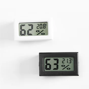 

Square LCD Black/White Reptile Supplies Electronic Digital Temperature Barometer Thermometer 1Pcs Wireless Mini Equipment
