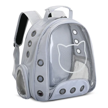 

2020 New Transparent Space Capsule Pet Breathable Panoramic Backpack Cat Dog Astronaut