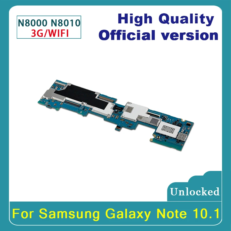 100% Original For Samsung Galaxy Note 10.1 N8010 N8000 Motherboard 3G&ampWIFI Logic Board N8013 With Full Chips | Мобильные телефоны