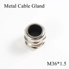 1 шт./лот M36 металлическое уплотнение кабеля IP68 Водонепроницаемый никель Латунный разъем желез для 18-25 мм Электрический провод M36* 1,5 медные скобы